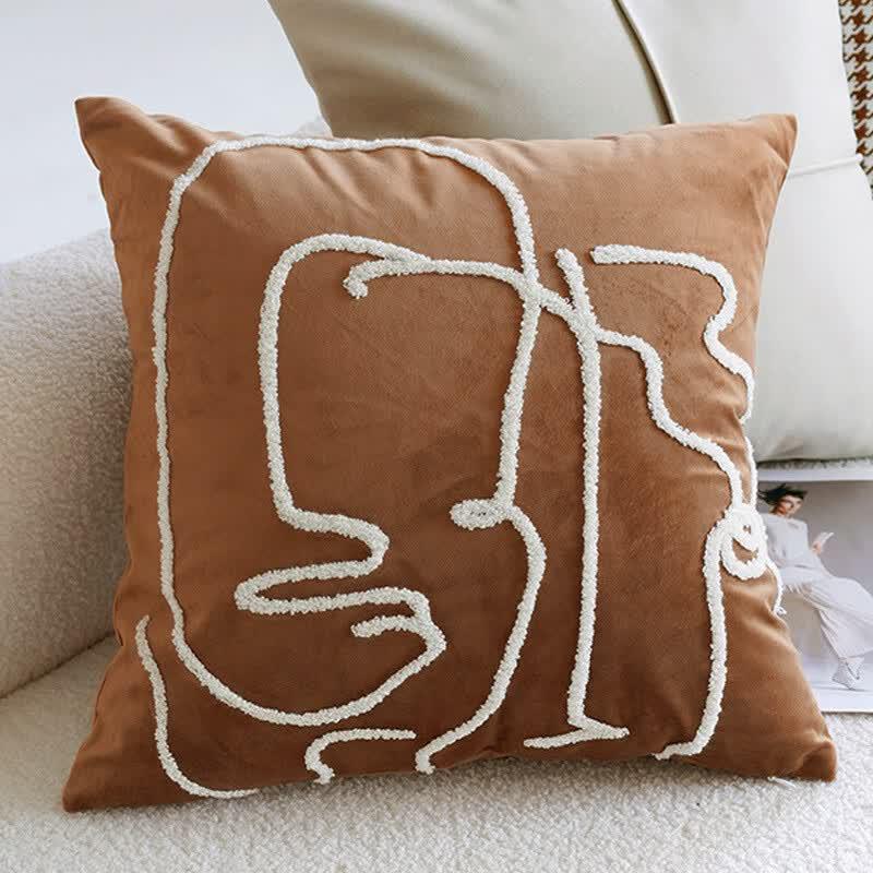 Vintage Velvet Throw Pillow Cover