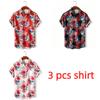 Plant Floral Skull Pattern Printing Shirt Hawaiian Beach Vacation Clothing Men's Street Style Shirt Daily Men's and Women's Shirt