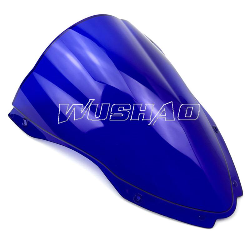 Motorcycle Double Bubble Windshield WindScreen Screen For 2016 2017 2018     Kawasaki Ninja ZX10R ZX-10R ZX 10R