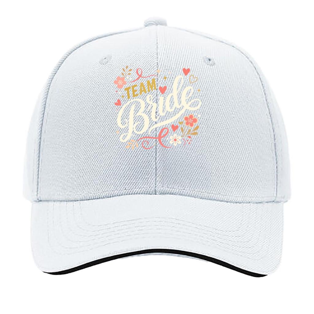 Bridal Squad Script Heart Celebratio Sandwich Baseball Cap Sun Cap Outdoor Workouts Hat