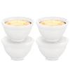 4x Backschale Hitzebeständig Schüssel Schälchen Soufflé-Form Keramik 40 ml
