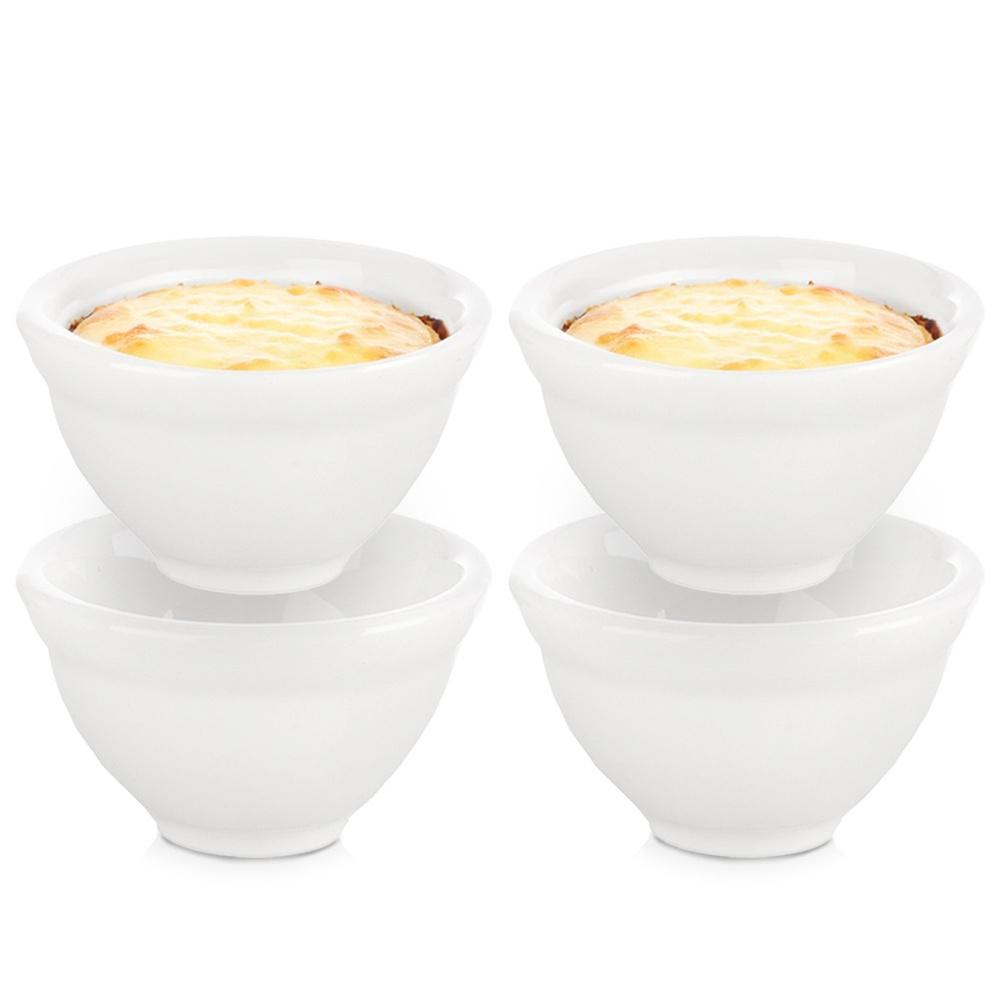 4x Naczynie Zapiekania Żaroodporne Miska Miseczka Kokilka Ceramiczna 40 ml