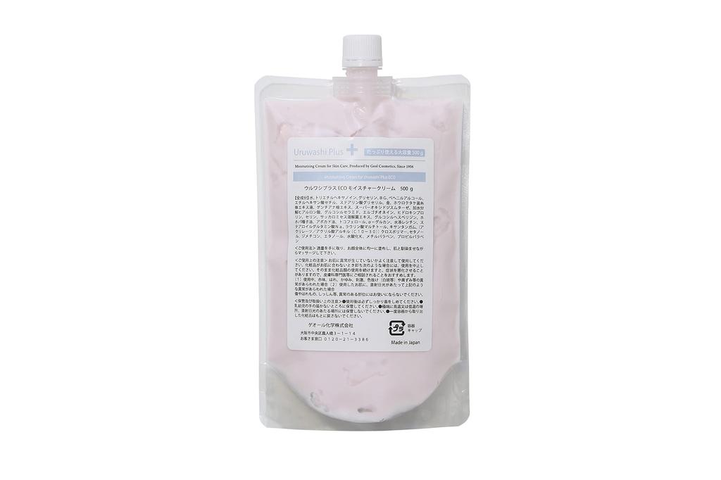 Uruwashi Plus ECO Crème Hydratante et Belle Peau, 500g, Hydratation Basée sur des Preuves, Sans Parfum, Hydratant,