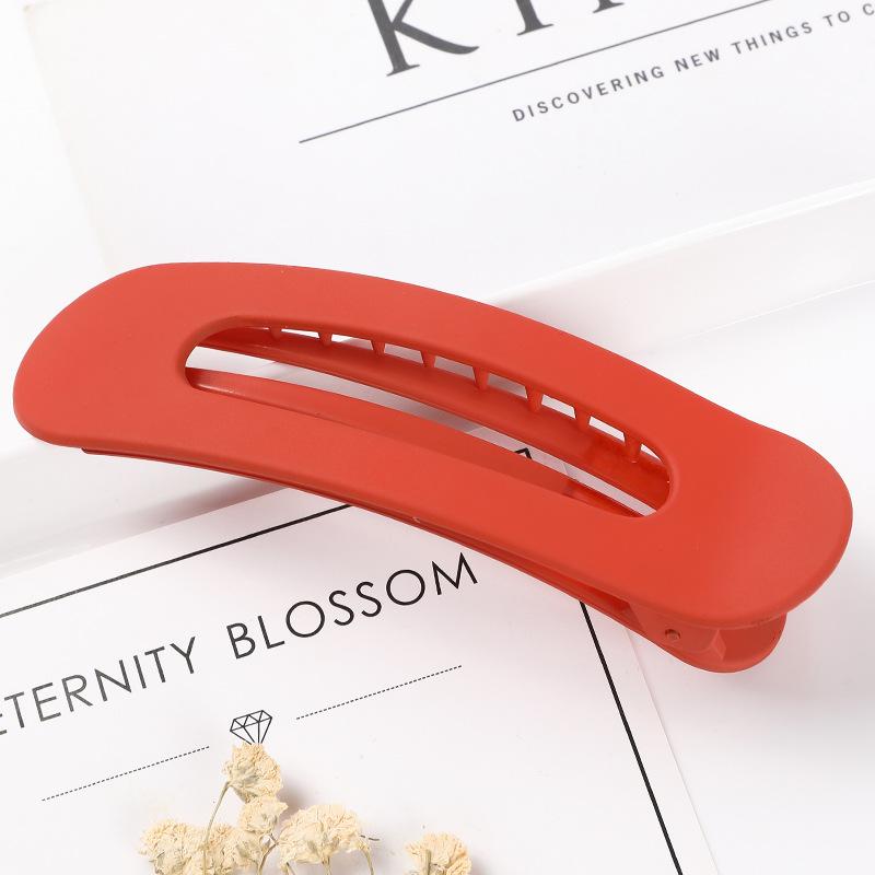 

Korean Hair Clips for Women Large Matte Hair Barrettes Colorful Solid Color Duckbill Clip Girls Hair Accessories Hair Clips New