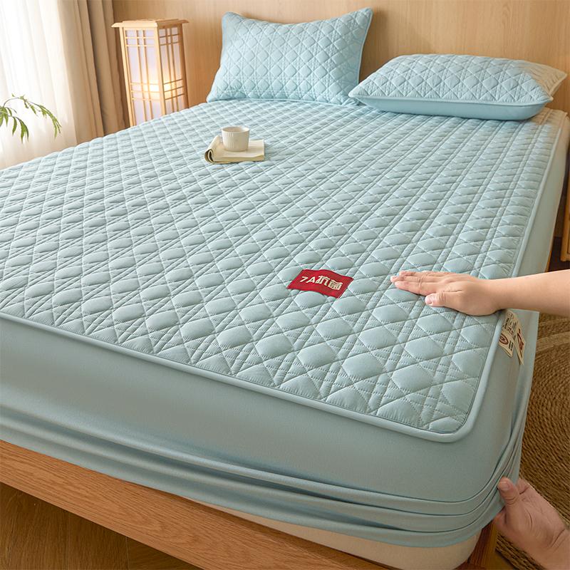 new class A waterproof, antibacterial, mite-resistant padded mattress, bed cover, four-season universal bed sheet cover