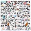 100 Watercolor Penguin Graffiti Stickers Mobile Phone Computer Water Cup Decoration Stickers Waterproof Creative Children Cartoon Stickers