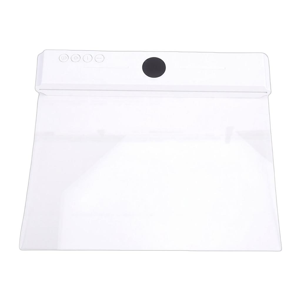 Luz de Leitura Plana LED 3W 3 Temperaturas de Cor Dimerizável Contínuo Painel Transparente Luminária de Placa com Temporizador para Leitura Noturna