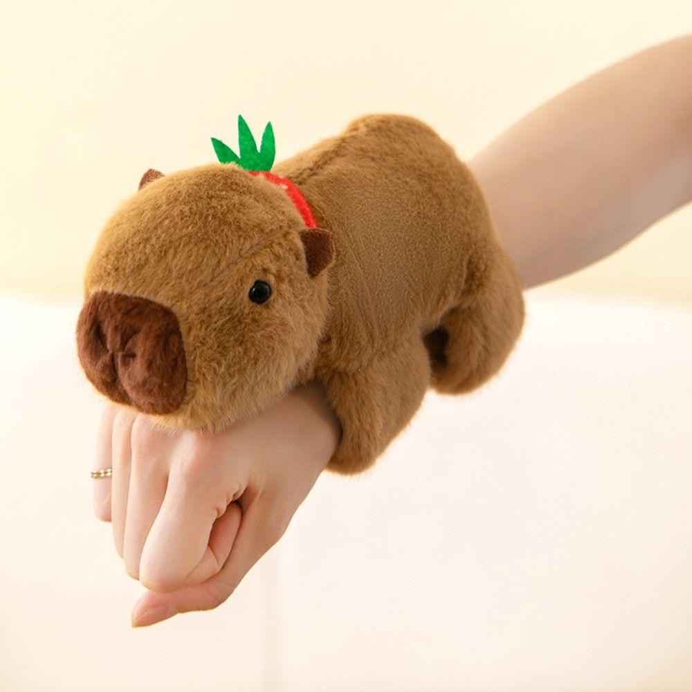 Panda Slap Bracelet Series Monkey Capybara Plush Wrist Band Plush Doll Slap Bracelet  Christmas Toy