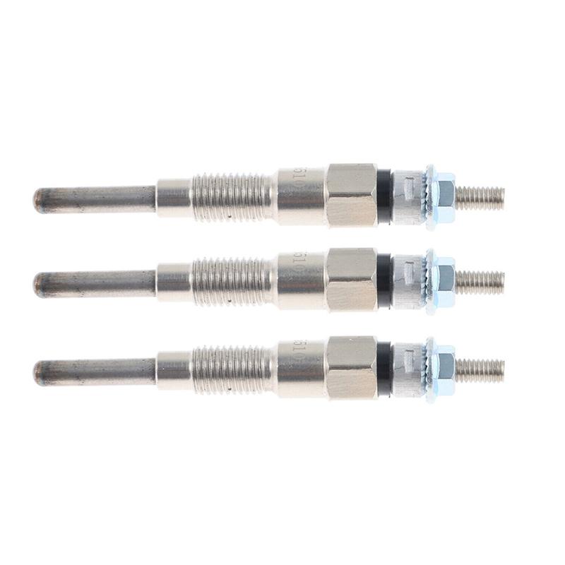 3PCS Engine Heater Glow Plugs 8Mm Parts Accessories For Kubota Tractor B21 B1700D B1700E Part Number 16851-65512 16851-65510-A91
