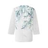Women V Neck 3/4 Sleeve Shirts Print Lace Casual Blouse Loose Work Tunic Tops