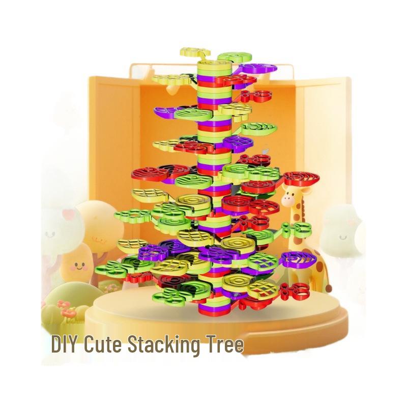 Educational Tree Balance Stacking Blocks: Parent-Child Fun & Learning Toy