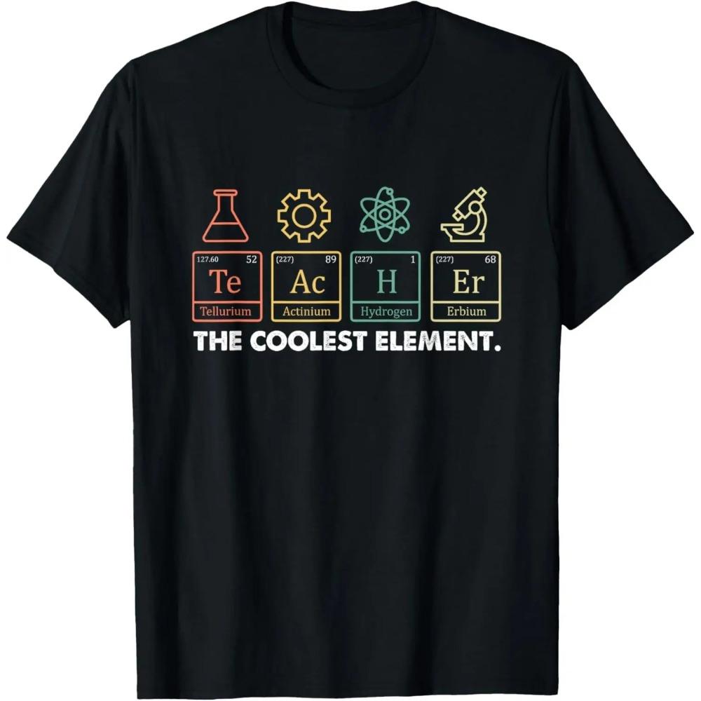 Funny Gift Science Teacher Chemistry Biology Physics Teacher Student T-Shirt Men Clothing Custom Printed Streetwear Harajuku Y2K Meme Fashion