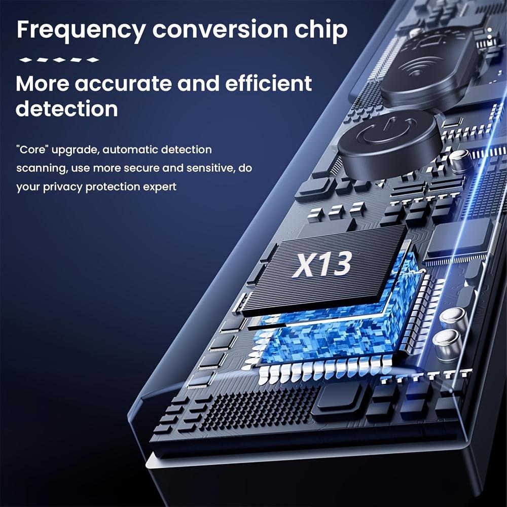 Detector profissional de câmeras escondidas, com 6 níveis de sensibilidade, 4 modos de varredura, bateria de 72 horas e recarregável por USB-C, dispositivo portátil de privacidade