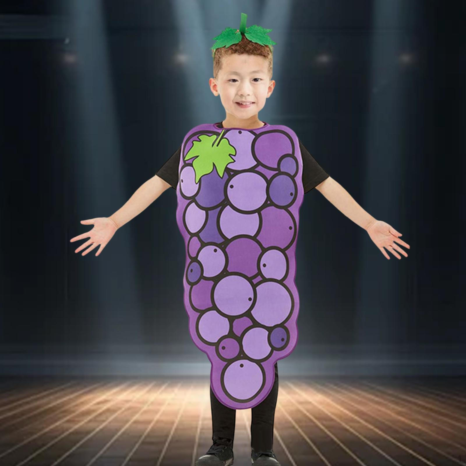 

Детский костюм винограда косплей фрукт для сценических выступлений платья S