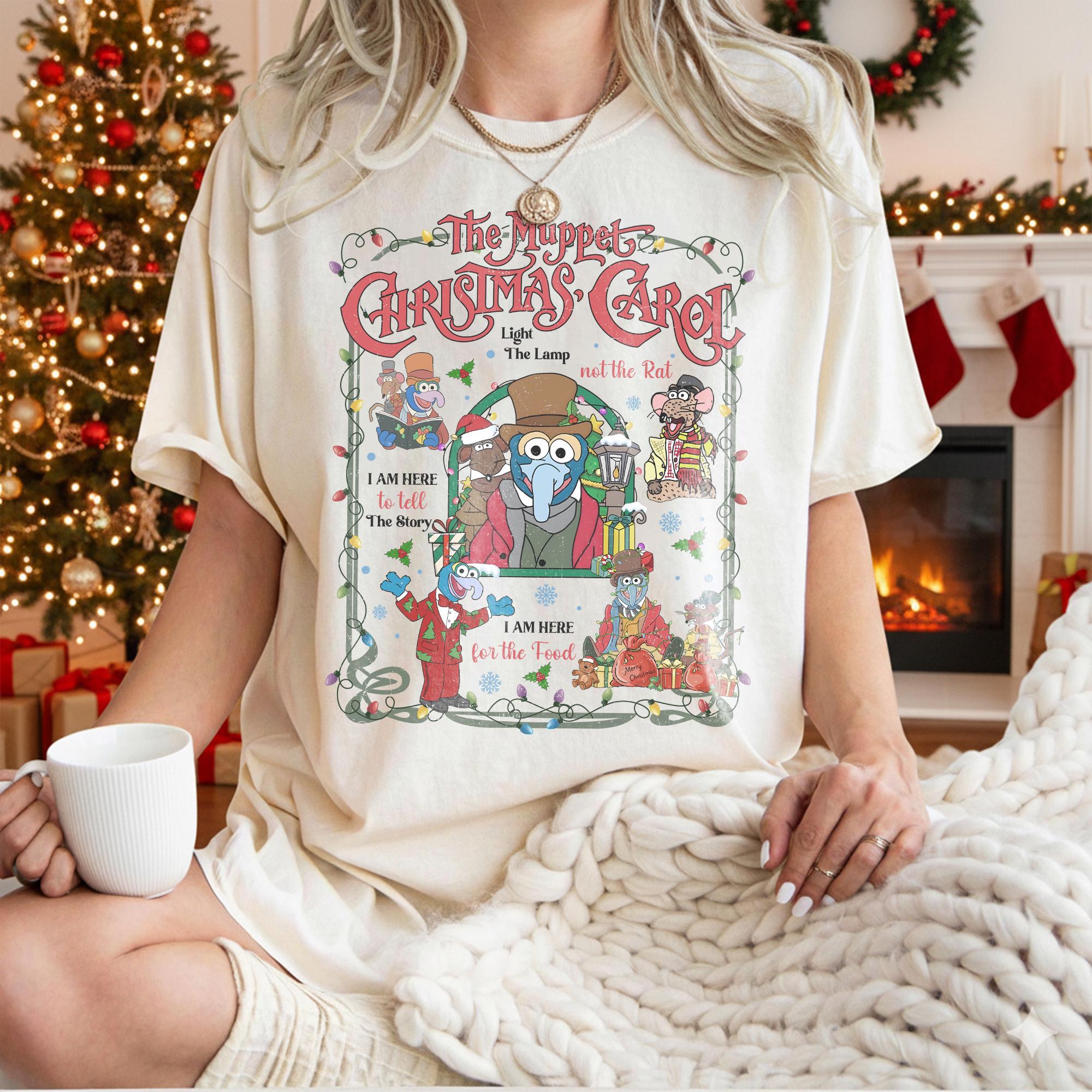 Retro Puppetry Christmas Carol Shirt Anecdotes Rizzo Christmas Season Unisex Couple Casual Fashion Streetwear S