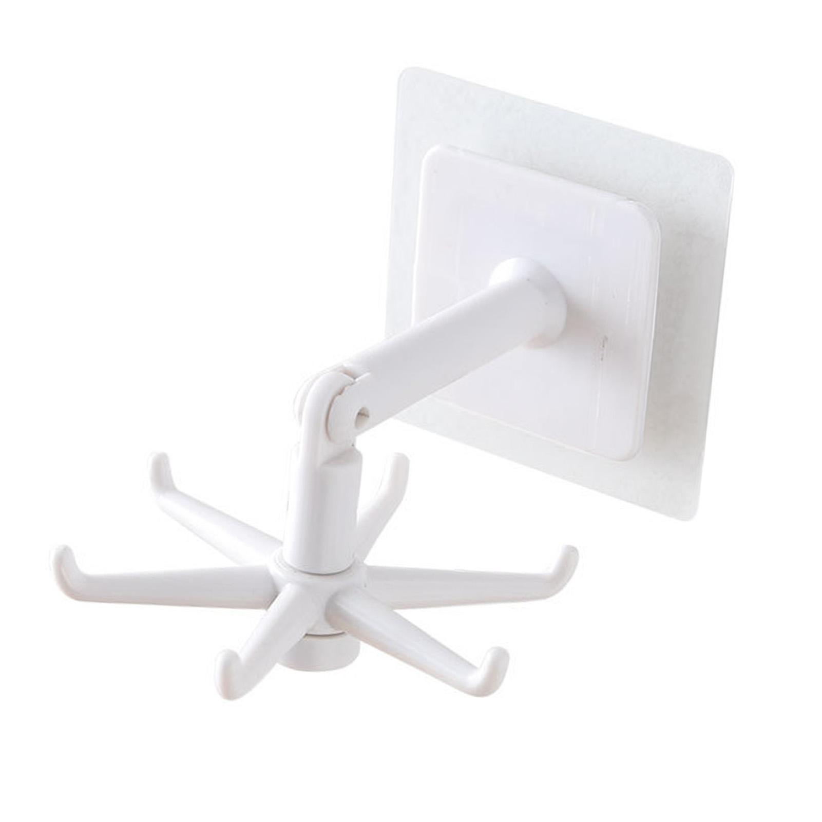 

Hook Wall Mounted ABS Easy to Install 360 degrees Rotating Hanging Hook for Utensils Kitchen