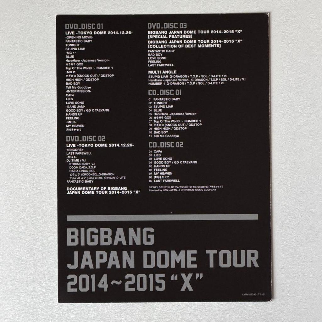 [USED] BIGBANG X TOUR TOP Postcard