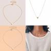 Ins Style Minimalist Heart-shaped Necklace Alloy Material Simple And Versatile Suitable For Women Wholesale And Retail