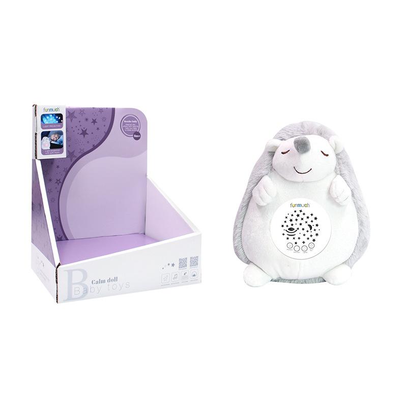 

Anmalis Детский звук и свет Успокаивающий проектор колыбельных Плюшевая игрушка Мягкая Ночь Hedgehog