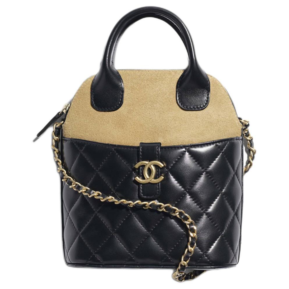 

Chanel 25a Diamond Pattern Leather Chain Shoulder Bag Suede Material Gold Hardware Handbag Women S Black Rice Color Basic+Dust Bag чорний