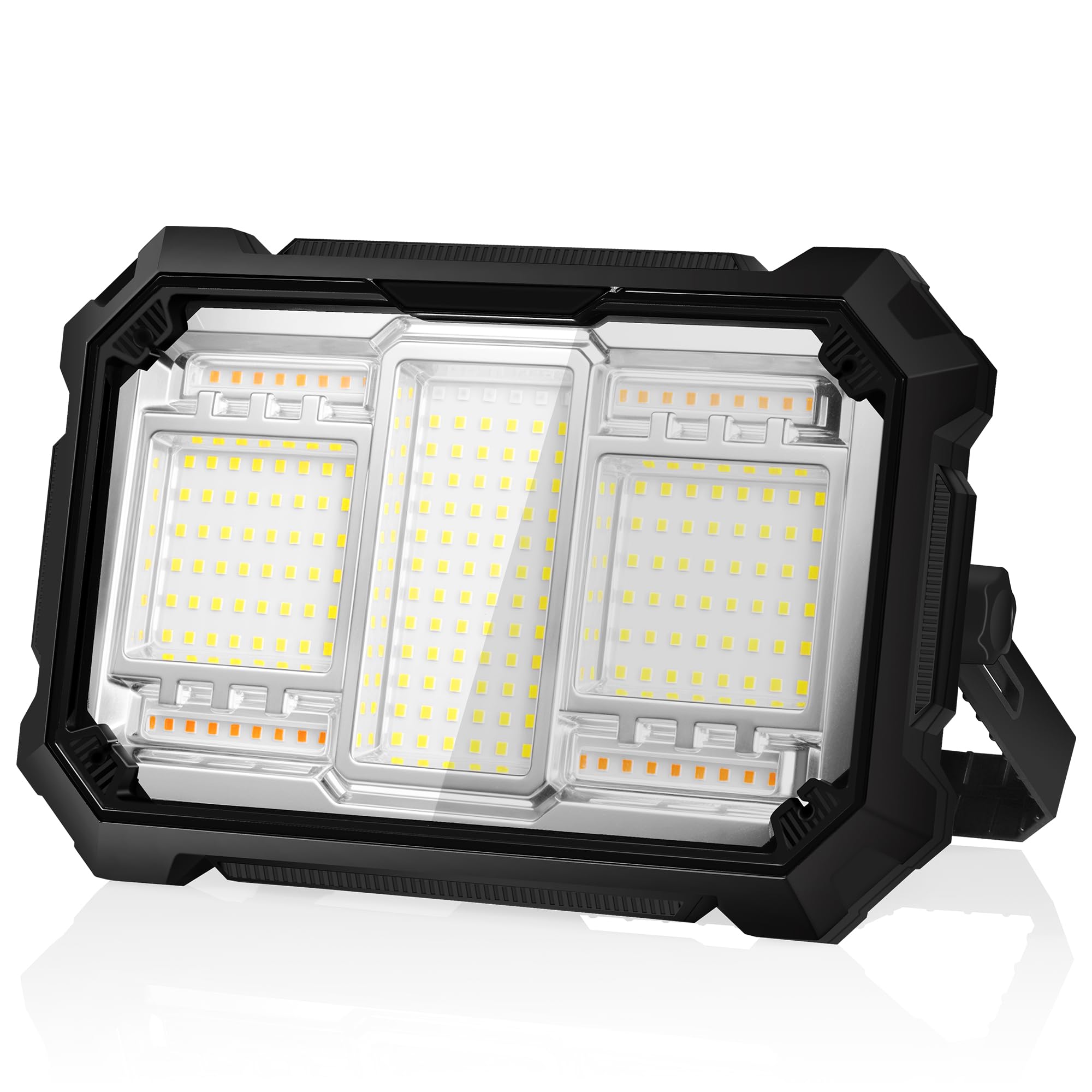 

Rechargeable LED Floodlight, Outdoor Work Light [36000mAH Large Capacity, 18 Hours of Continuous Lighting], 45,000lm Ultra-Bright, 5 Lighting Modes,