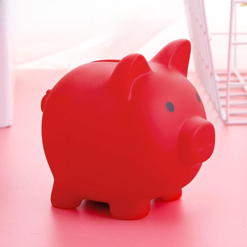Piggy Bank,Unbreakable Plastic Money Bank,Coin Bank for Girls and Boys,Medium Size Piggy Banks, Practical Gifts for Birthday, Easter, Christmas (Pink)