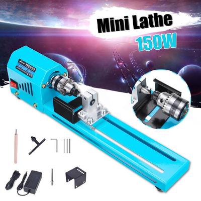 150W 12V-24V cnc Mini perlový stroj Miniaturní soustruh Dřevoobráběcí soustruh DIY Brousek Leštící perle Vrtačka Sada rotačních nástrojů