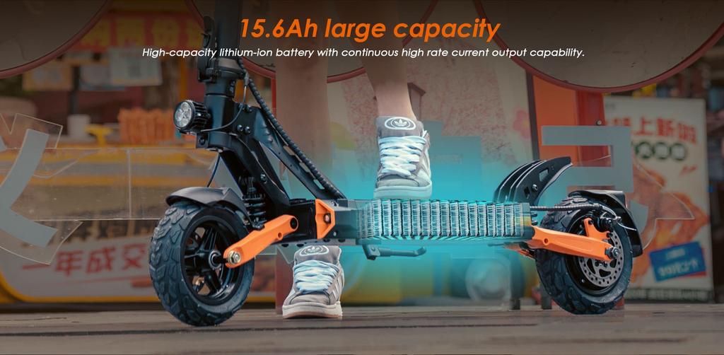 KuKirin G2 PRO 600W Elektroroller, 48V 15.6Ah 58km Reichweite, 45km/h, 9" Schlauchlose Reifen, Faltbarer E-Scooter