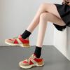 Sneakers Shoes for Women Lace Up High On Platform Red Woman Footwear Cheap Stylish Y2k Fashion New Arrival 2025 Korean In Light