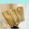 Stylish Handwoven Straw Tote Bag Chic Summer Shoulder Bag With Large Capacity
