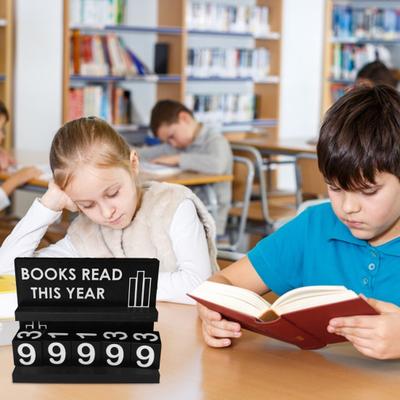 Book Read Counter Bookshelf Decoration Handmade Acrylic Book Read Counter This Year Tracker Reading Challenge Tracker Book Lovers Gift