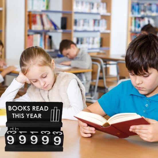 Book Read Counter Bookshelf Decoration Handmade Acrylic Book Read Counter This Year Tracker Reading Challenge Tracker Book Lovers Gift