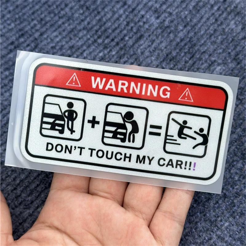 

Warning Sticker Don t Touch Me Creative Personality Scratch Cover Car Sticker Motorcycle Bicycle Decal Unique Design For Vehicle Protection