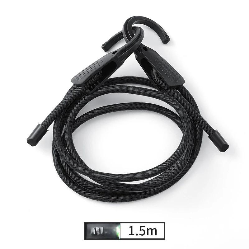1.5M/3M Cargo Luggage Lashing Buckle Ropefor Motorcycle Traveling Elastic Strap Adjustable Tension Belt Car Clothesline Hook