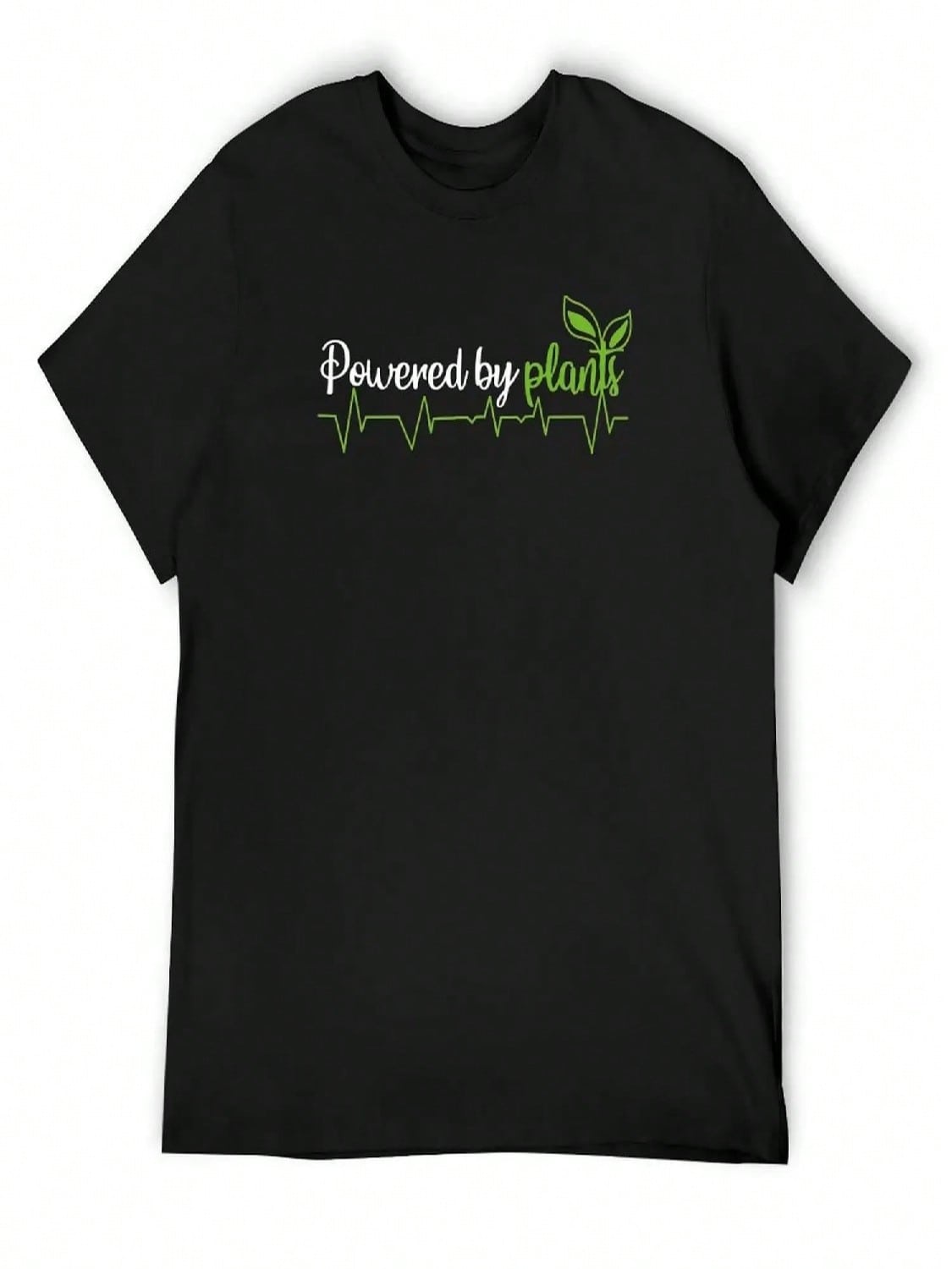 Powered By Plants T-Shirt Gifts For Boyfriend Customs Korean Fashion Oversized T Shirt Men S разноцветный