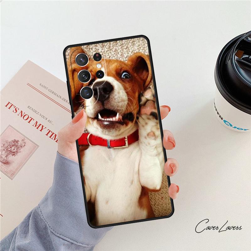 Love My Beagle Puppies Dogs Phone Case For Samsung Galaxy S24 S25 S23 S22 Ultra Note 10 20 Plus S20 S21 FE Cover
