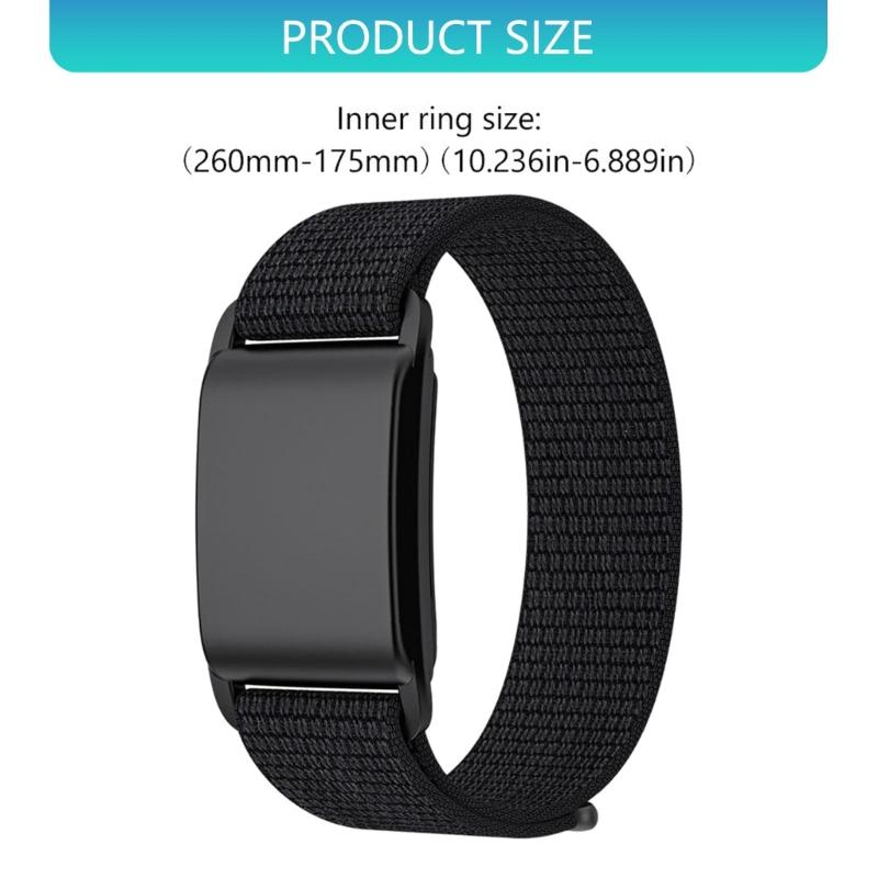 Adjustable Hook Buckle Design Straps for Selected Fitness Trackers Breathable Fabric Comfort Fit in Multiple Color