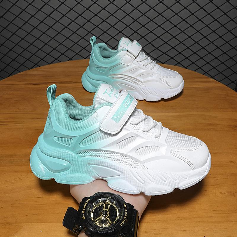 New spring and summer middle and university children Korean version primary school boys tide shoes 2025 girls sports shoes heightening dad shoes