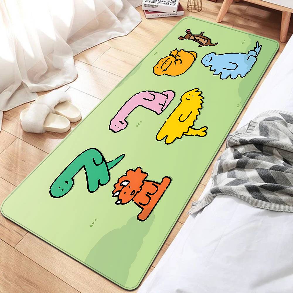 

Cartoon J-Joguman Floor Mat INS Style Soft Bedroom Floor House Laundry Room Mat Anti-skid Household Carpets 50x80cm