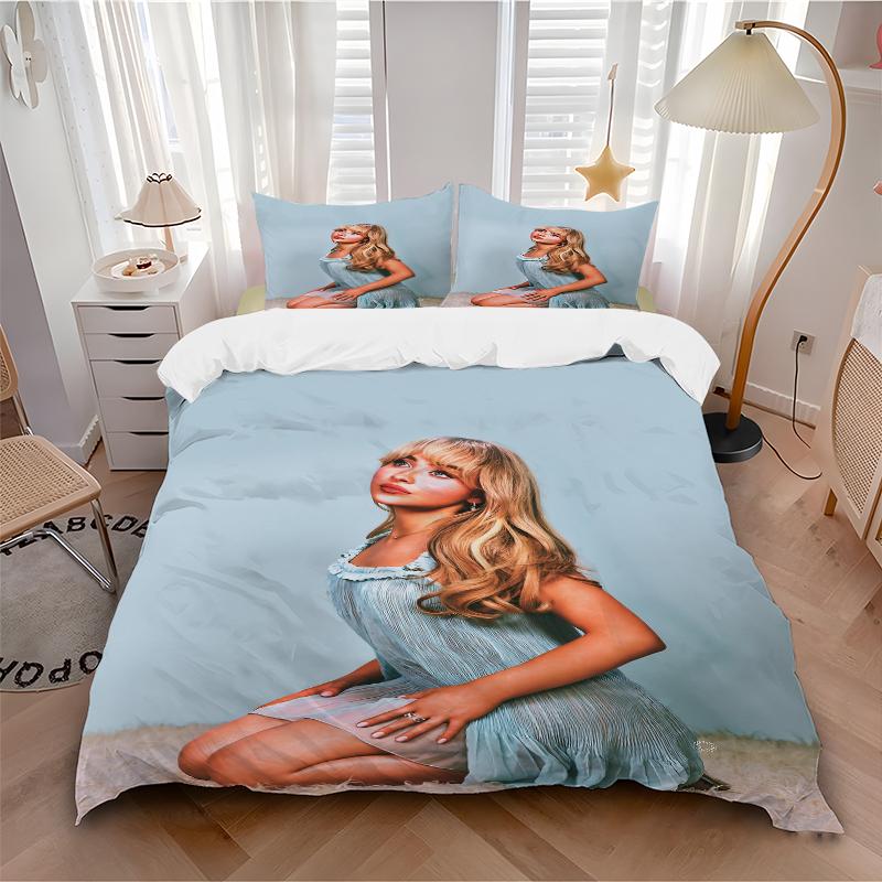 3Pcs Blonde Blue Dress Bedding Sets For All Sizes New 3D Printed Bed Cover Comforter Duvet Cover Pillowcase Bedroom Decoration