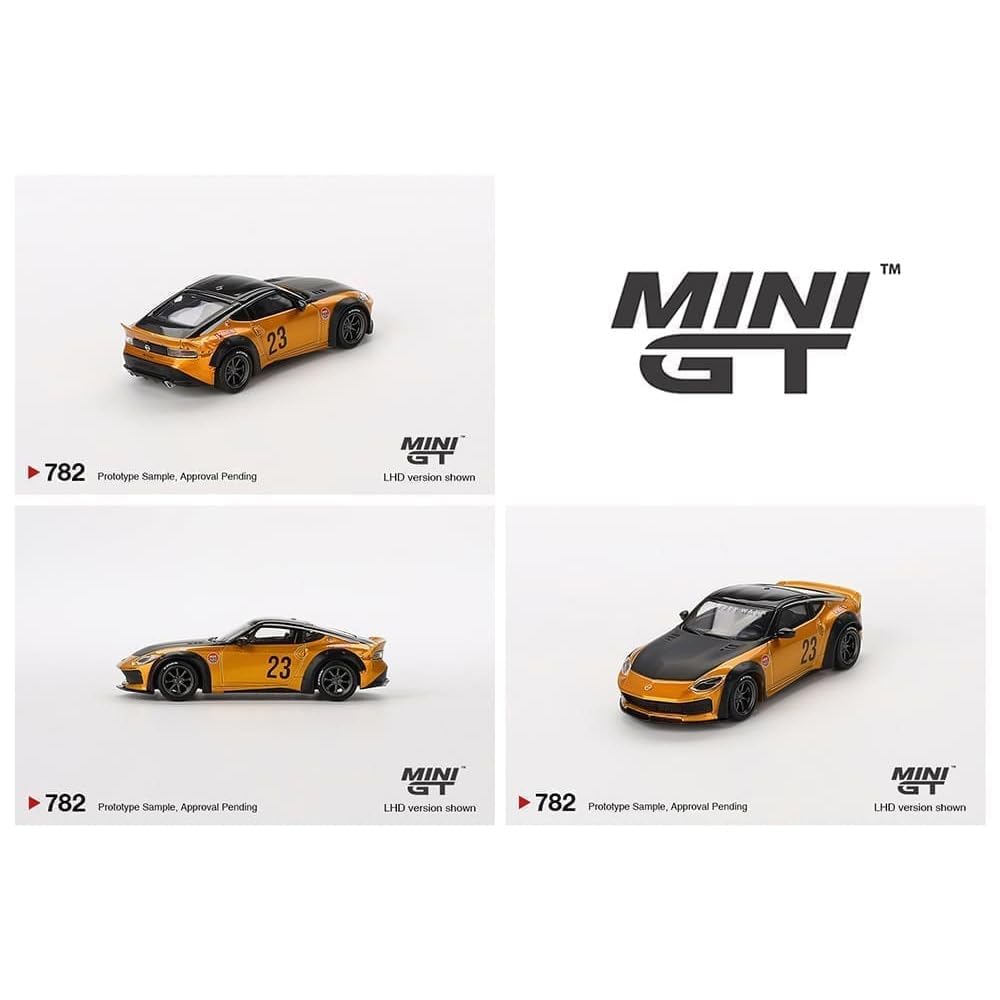MINI GT Scale MiJo EXCLUSIVE NISSAN Z WORKS USA MiJo Exclusive Nissan Z WORKS Blister Package 164 - LB-NATION (LB GOLD) - LB-NATION (LB Gold)