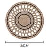 2025 Trend Woven Wall Decorative Round Handcrafted Rattan Wicker Hanging Plate Basket Home Decoration