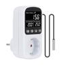Digital Temperature Controller Socket Heating Cooling Thermostat With Timer Switch For Refrigerator Aquaculture EU Plug 220V