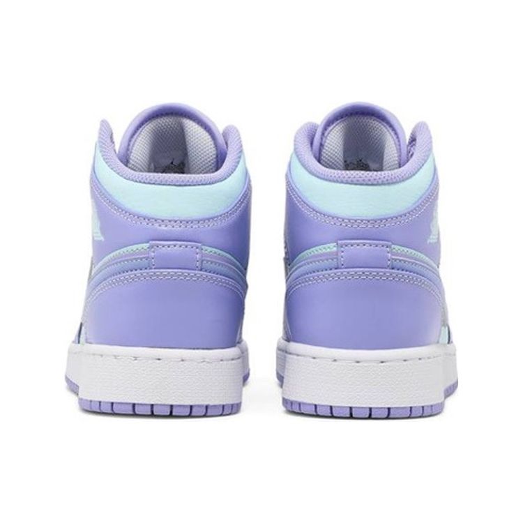 Air Jordan 1 Mid GS Purple Pulse Kids Sneakers Arctic-Punch Glacier-Blue 554725-500
