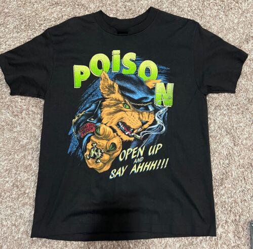 Poison Band Open Up And Say Ahh Tour Gift Shirt Cotton Unisex Tee Unisex T-Shirt L