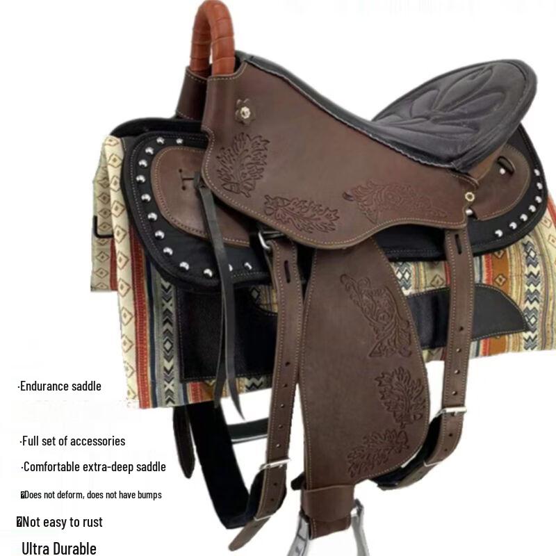 Premium Leather Horse Saddle & Tack Set