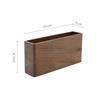 Black Walnut Wall Mount Remote Control Holder