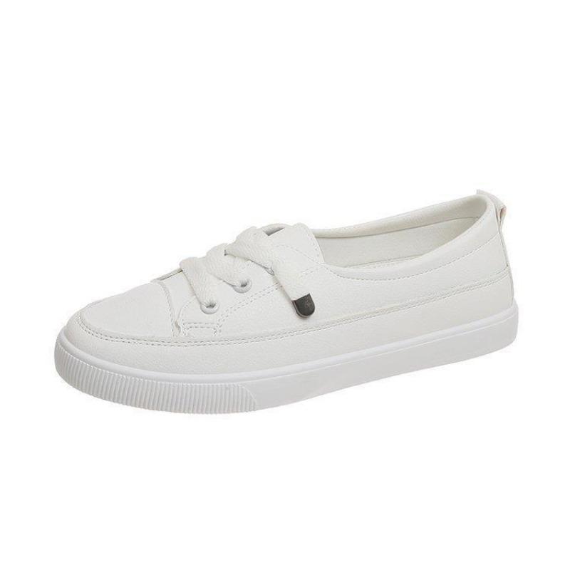 Casual shoes women's spring new board shoes leather surface white shoes women's versatile women's shoes