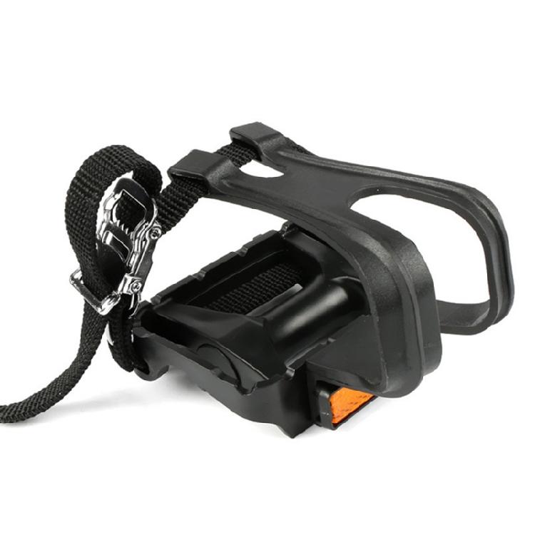 Fahrradpedale mit Klick und Riemen für Indoor-Training, Spin Bike Pedale für Fitnessrad