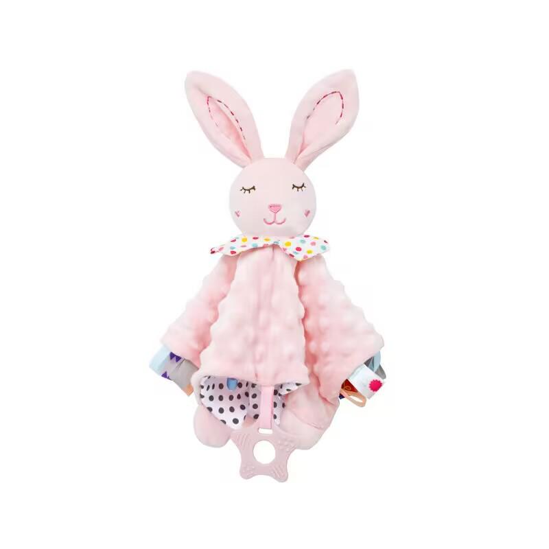 Cute Cartoon Animal Plush Baby Soothing Towel with Toy - CPC CE EN Certified